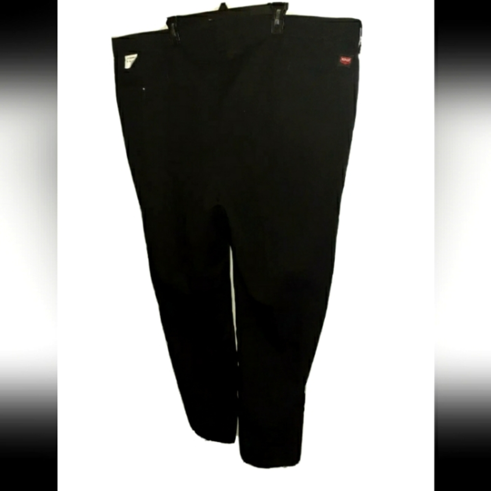 Men's NEW RED KAP W48 Big&Tall Black WORK PANTS, Unfinished Inseam